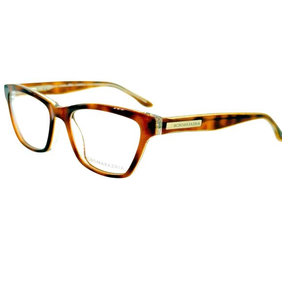 BCBG Maxazria Christie Womens Plastic Eyeglass Frame Amber Tortoise 51-17 main image 4
